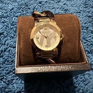 MK Tortoise and Gold Watch